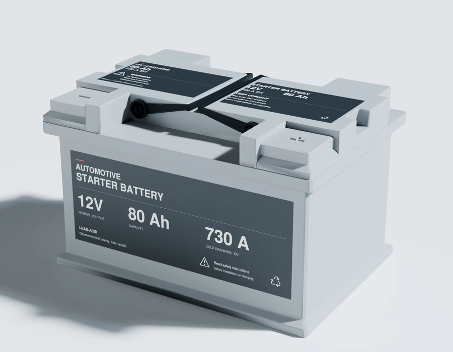 Automotive starter battery